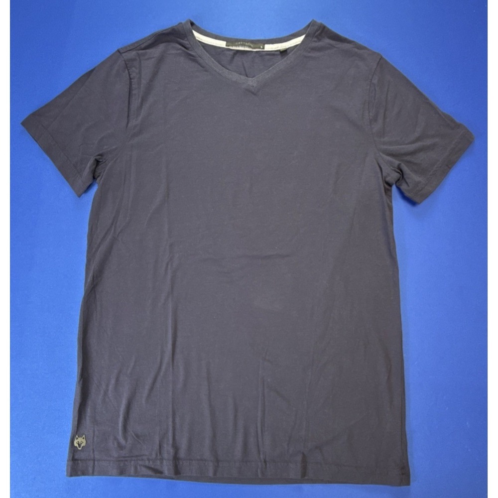 Greyson Shirt Tee T-Shirt Spirit V-Neck Mens Size Small Blue Short Sleeve